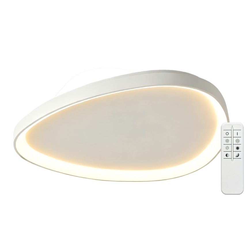 Top Light - Plafonnier LED dimmable ECLIPSE LED/55W/230V 3000-6500K Ø 60 cm blanc + télécommande
