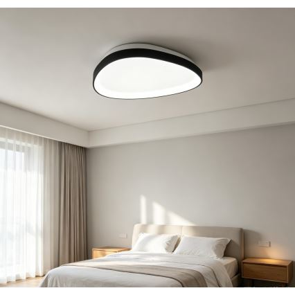 Top Light - Plafonnier LED dimmable ECLIPSE LED/55W/230V 3000-6500K Ø 60 cm noir + télécommande