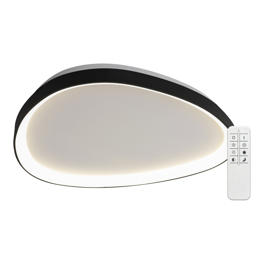 Top Light - Plafonnier LED dimmable ECLIPSE LED/55W/230V 3000-6500K Ø 60 cm noir + télécommande