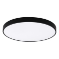 Top Light - Plafonnier LED dimmable pour salle de bains PETAL LED/60W/230V 3000-6500K IP44 Ø 59 cm noir + télécommande