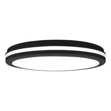Top Light - Plafonnier LED pour salle de bains COMET LED/40W/230V 3000/4000/6500K IP54 noir Ø 40 cm