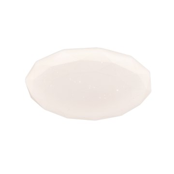 Top Light - Plafonnier LED SPARKLE pour salle de bains, 40 W, 230 V, 3 températures de couleur (3000/4000/6500 K), IP44, Ø 39 cm, blanc