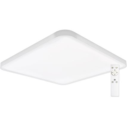 Top Light - Plafonnier à intensité variable REVIT LED/50W/230V 3000-6500K 50x50 cm blanc + télécommande
