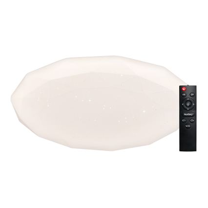 Top Light - Plafonnier LED dimmable pour salle de bains SPARKLE LED/60W/230V 3000-6500K IP44 Ø 49 cm blanc + télécommande