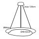 Top Light - Suspension filaire à intensité variable LED STONE LED/51W/230V 3000-6500K + télécommande