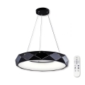 Top Luminaire - Suspension filaire à intensité variable LED APOLO LED/45W/230V noir + télécommande