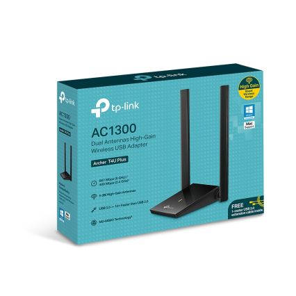 TP-Link - Adaptateur réseau USB sans fil avec antennes à haut gain