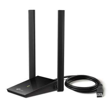 TP-Link - Adaptateur réseau USB sans fil haute performance avec antennes à gain élevé Archer T4U Plus
