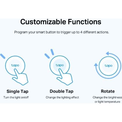 TP-Link - Bouton connecté Wi‑Fi (1x CR2032)
