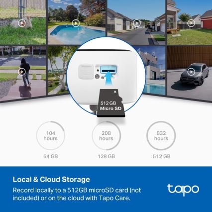 TP-Link - Caméra d'extérieur intelligente IP65 5V Wi-Fi