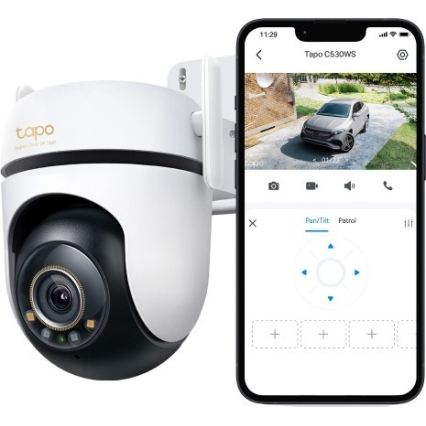 TP-Link - Caméra extérieure Wi‑Fi IP66 avec capteur