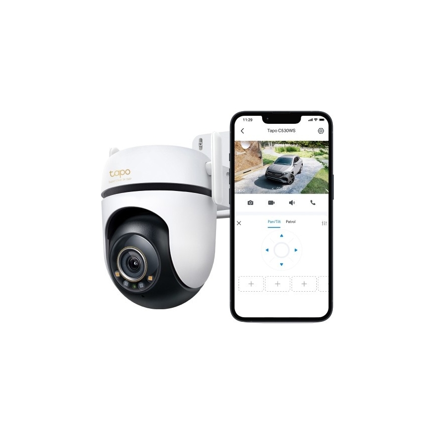 TP-Link - Caméra extérieure Wi‑Fi IP66 avec capteur