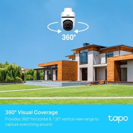 TP-Link - Caméra extérieure avec capteur IP65 Wi-Fi
