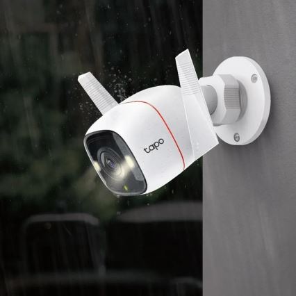 TP-Link - Caméra extérieure intelligente IP66 avec capteur et Wi‑Fi