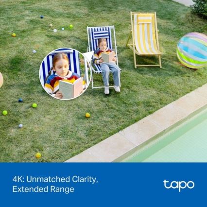 TP-Link - Caméra extérieure avec détecteur de mouvement IP66 Wi-Fi