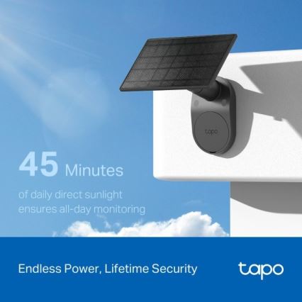 TP-Link - Caméra solaire d'extérieur avec capteur IP65 Wi-Fi
