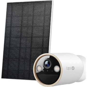 TP-Link - Caméra solaire extérieure avec capteur, IP66, Wi-Fi