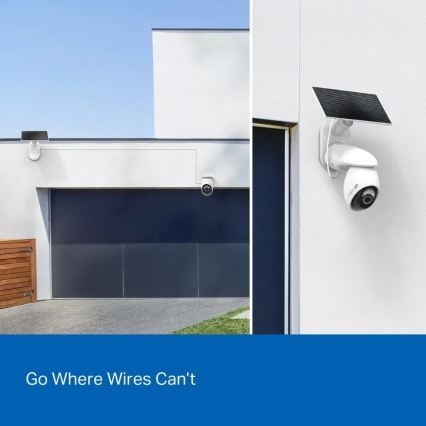 TP-Link - Caméra solaire extérieure IP65 Wi-Fi