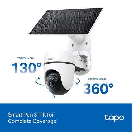 TP-Link - Caméra solaire intelligente avec capteur 5 V IP65