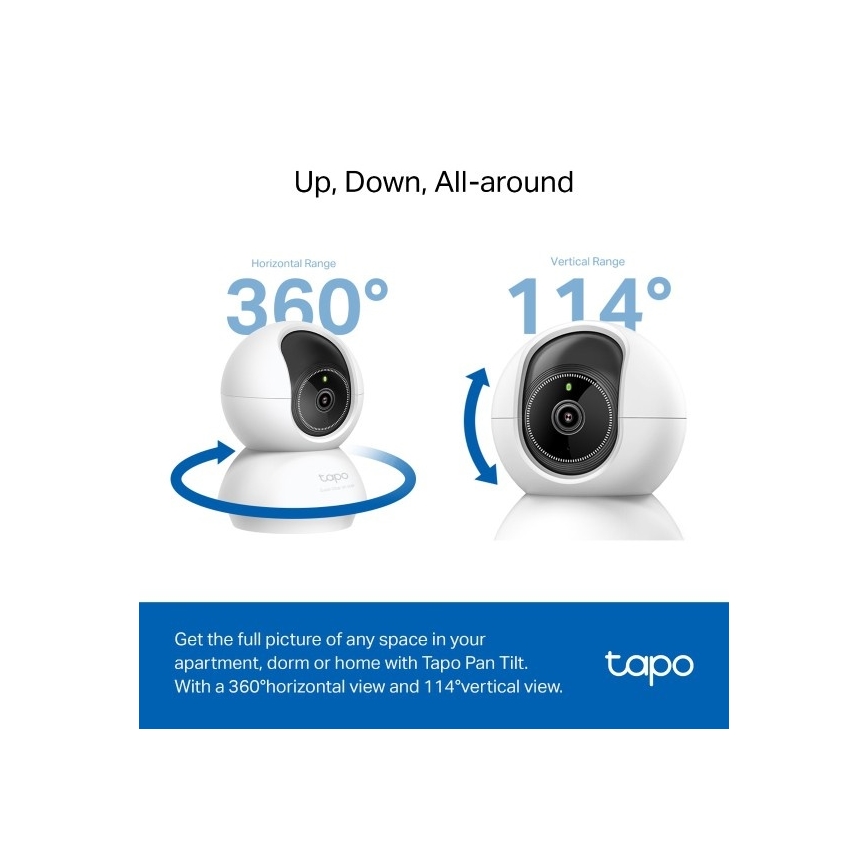 TP-Link - Caméra Wi-Fi connectée Tuya