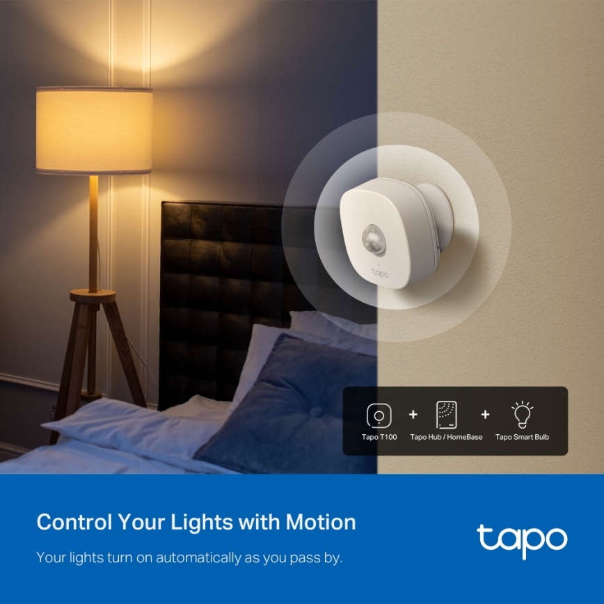 TP-Link - Détecteur de mouvement intelligent 1xCR2450 Wi-Fi