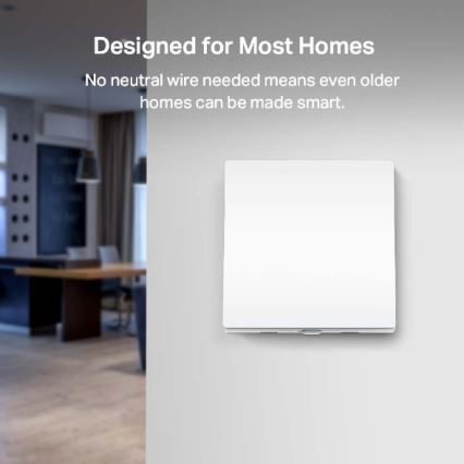 TP-Link - Interrupteur d'éclairage connecté 2xAAA Wi-Fi