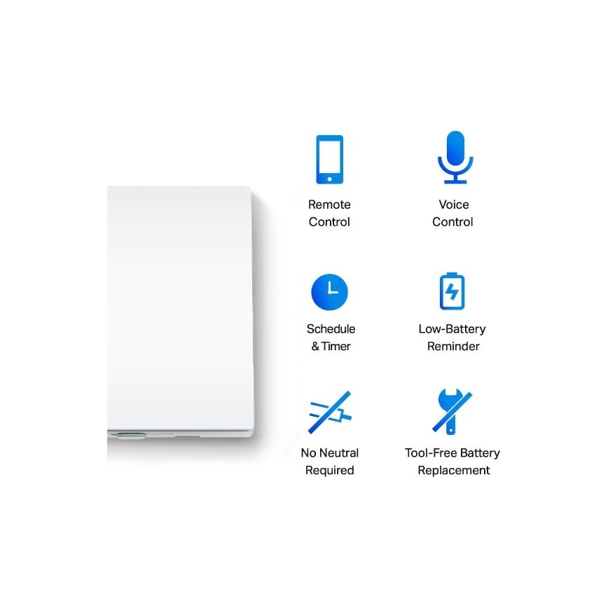 TP-Link - Interrupteur d'éclairage intelligent 2xAAA