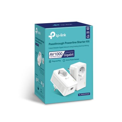TP-Link - Kit CPL Gigabit avec prise passante et Wi-Fi
