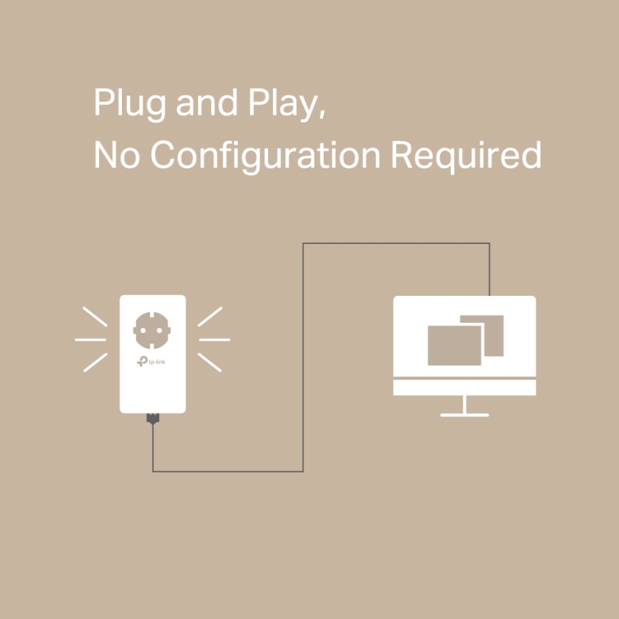 TP-Link - Kit de démarrage CPL Gigabit avec prise traversante