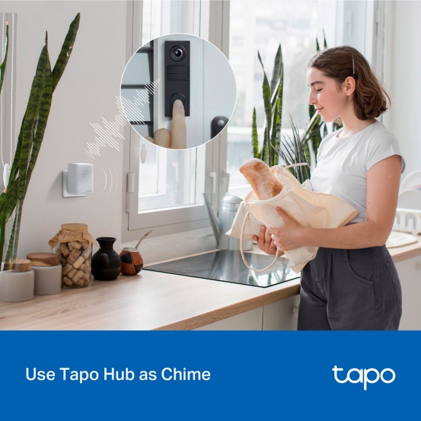 TP-Link - Mini sonnette vidéo intelligente Wi-Fi