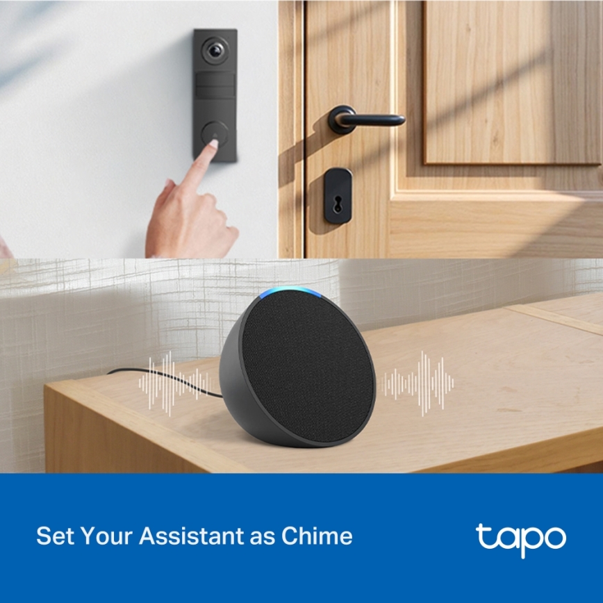 TP-Link - Mini sonnette vidéo intelligente Wi-Fi