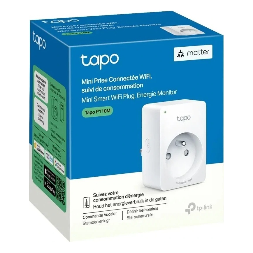 TP-Link - Prise intelligente E MATTER 3680W Wi-Fi