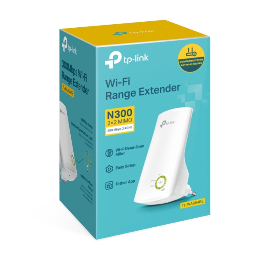 TP-Link - Répéteur Wi‑Fi 4 mono-bande N300