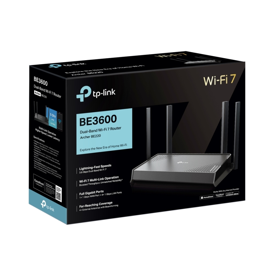 TP-Link - Routeur Wi-Fi 7 bi-bande Archer BE220