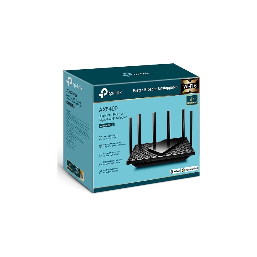 TP-Link - Routeur Wi‑Fi 6 double bande gigabit Archer AX72