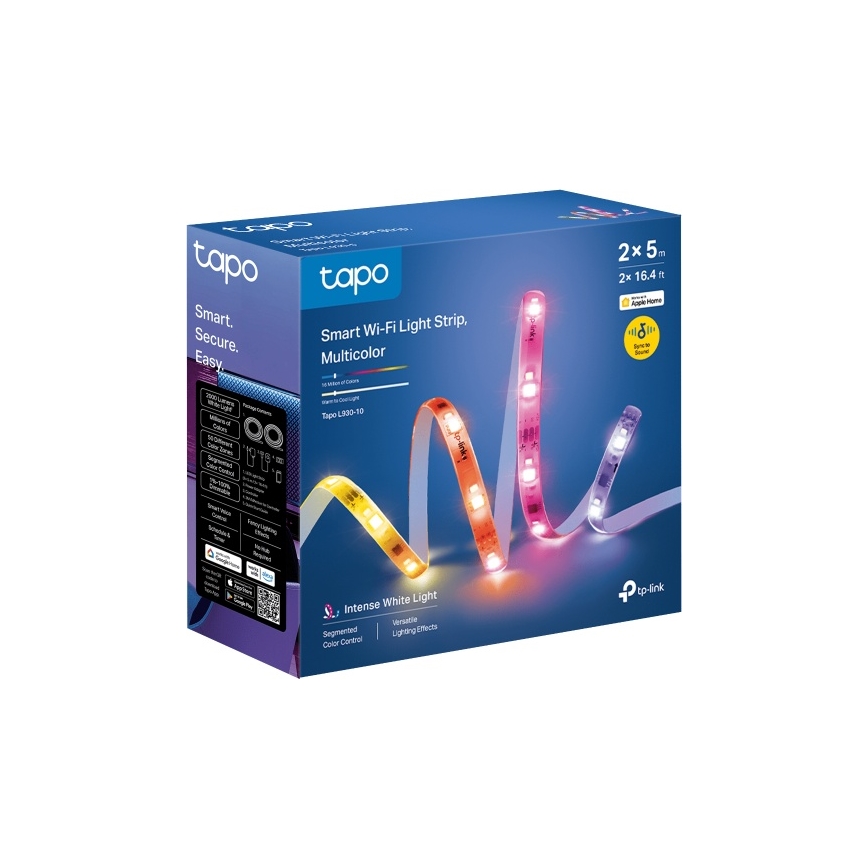 TP-Link - Ruban LED RGBW dimmable 5 m, 24 W, 230 V, Wi‑Fi