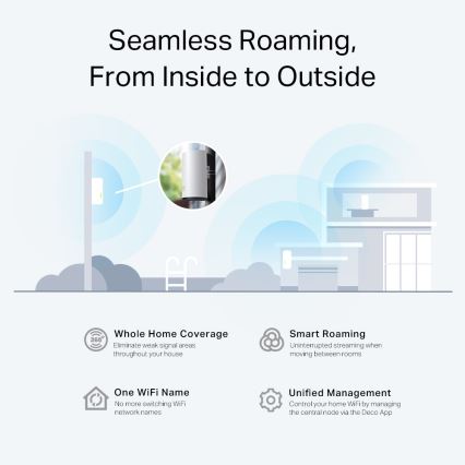 TP-Link - Système maillé extérieur/intérieur Wi‑Fi 6 Deco X50-Outdoor
