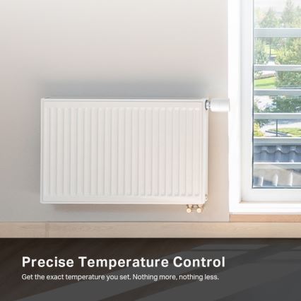 TP-Link - Tête thermostatique intelligente Tuya avec écran LCD, alimentée par 2xAA