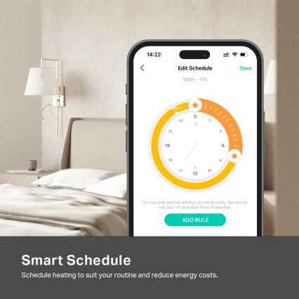TP-Link - Thermostat numérique, alimenté par 2 piles AAA