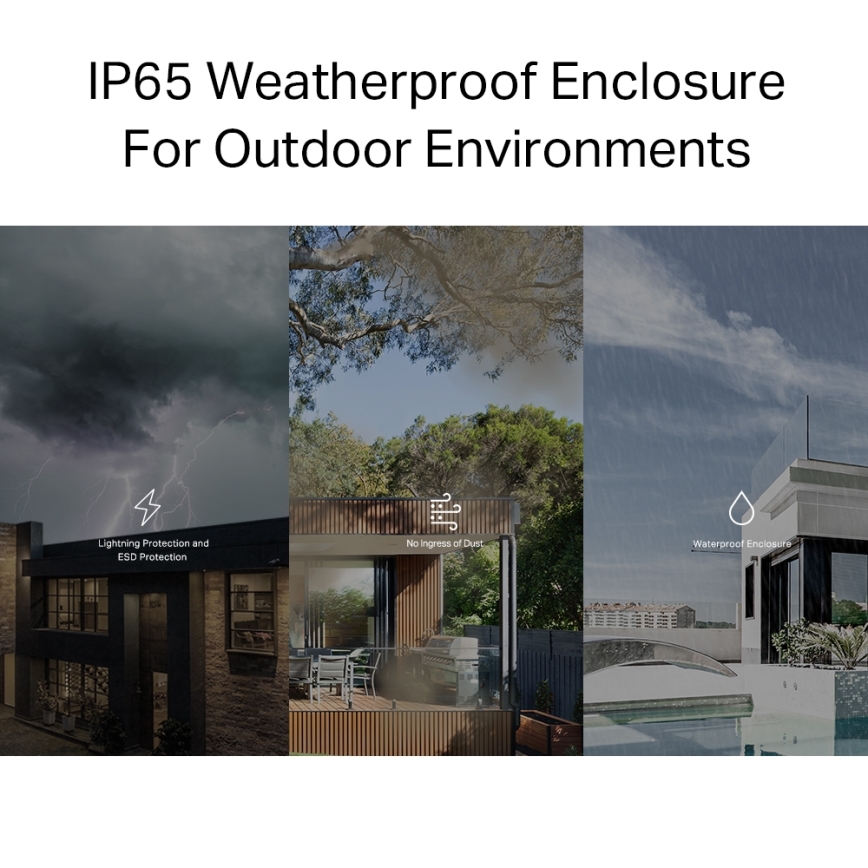 TP-Link - Unité Mesh Wi‑Fi 6 extérieure/intérieure