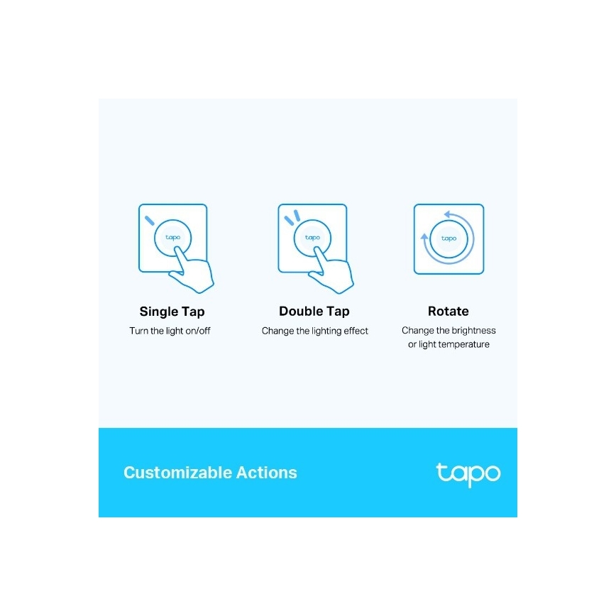 TP-Link - Variateur tactile intelligent 1xCR2032 Wi-Fi