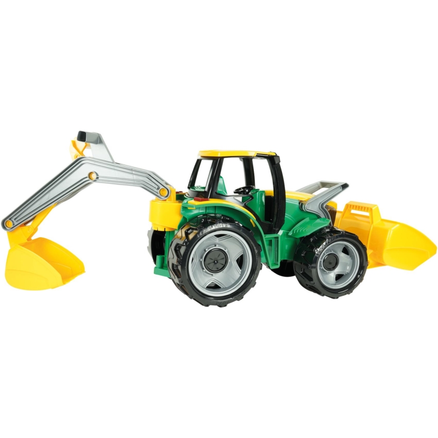 Tracteur avec godet 65 cm vert/jaune