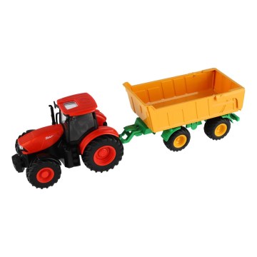 Tracteur Zetor avec remorque 2x AA + télécommande