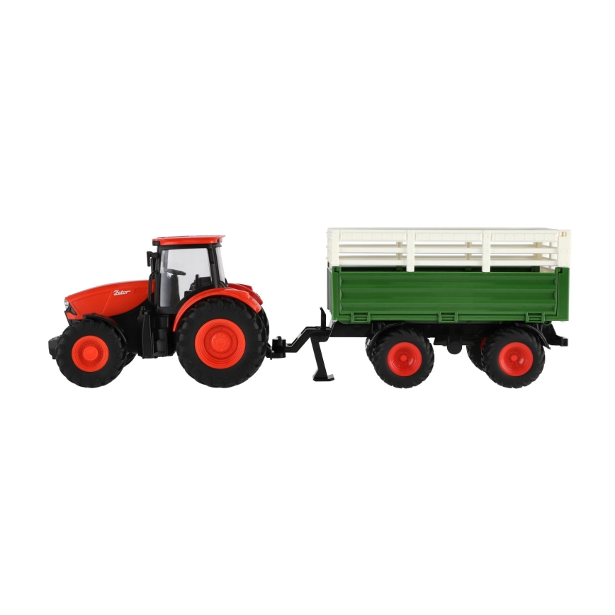 Tracteur Zetor avec remorque 2xAA + télécommande