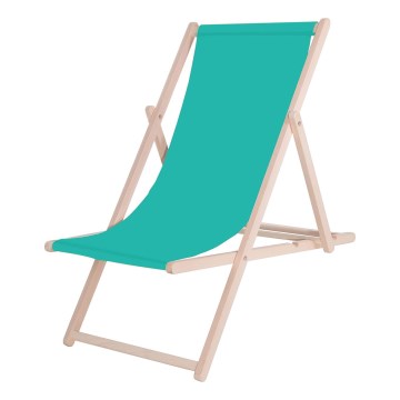 Transat de jardin turquoise/hêtre