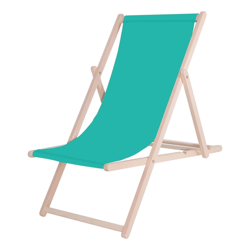 Transat de jardin turquoise/hêtre