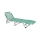 Transat pliant et inclinable SUNO 56x190 cm turquoise