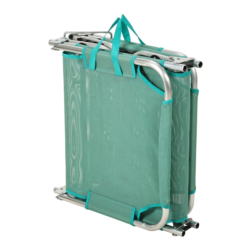 Transat pliant et inclinable SUNO 56x190 cm turquoise