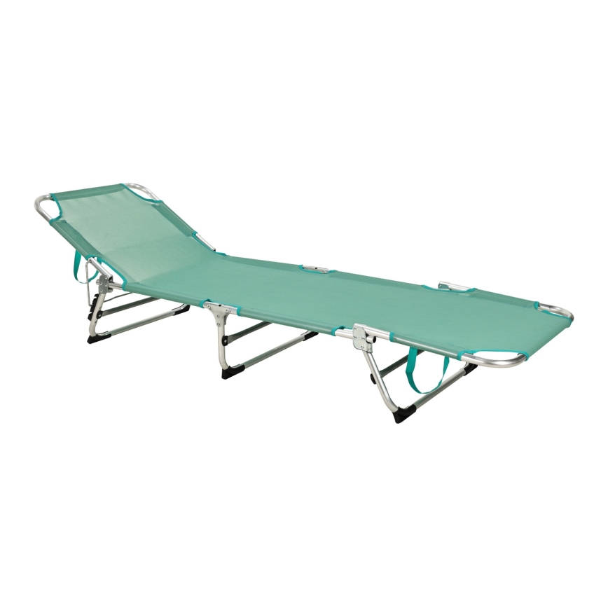 Transat pliant et inclinable SUNO 56x190 cm turquoise