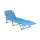 Transat pliant et réglable SUNO 56x190 cm bleu